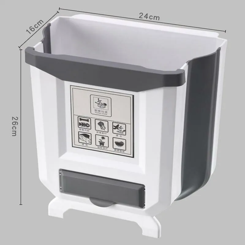 Kitchen Cabinet Foldable Trash Can - Image 9