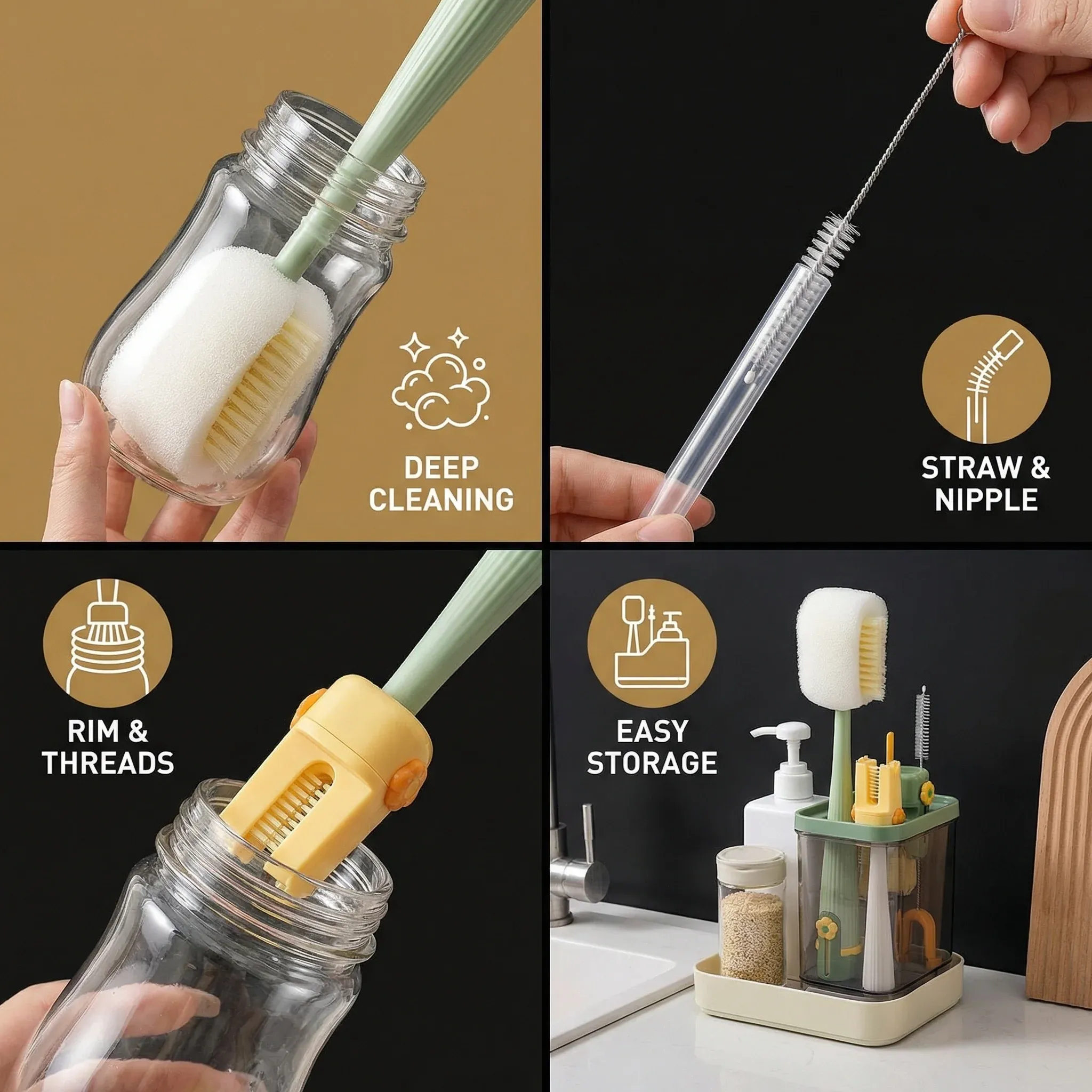 5-in-1 Bottle & Straw Cleaning Brush - Image 4