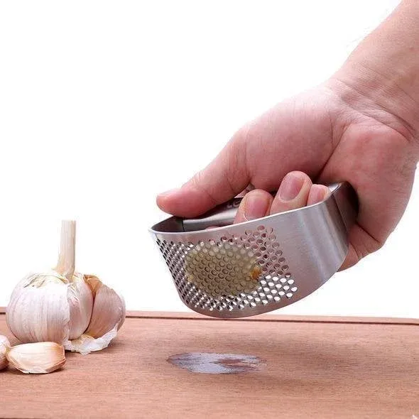 Stainless Steel Garlic Press - Image 9