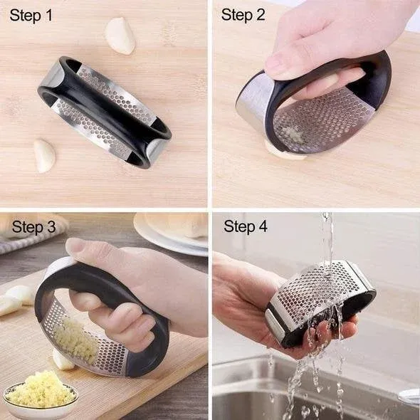 Stainless Steel Garlic Press - Image 5