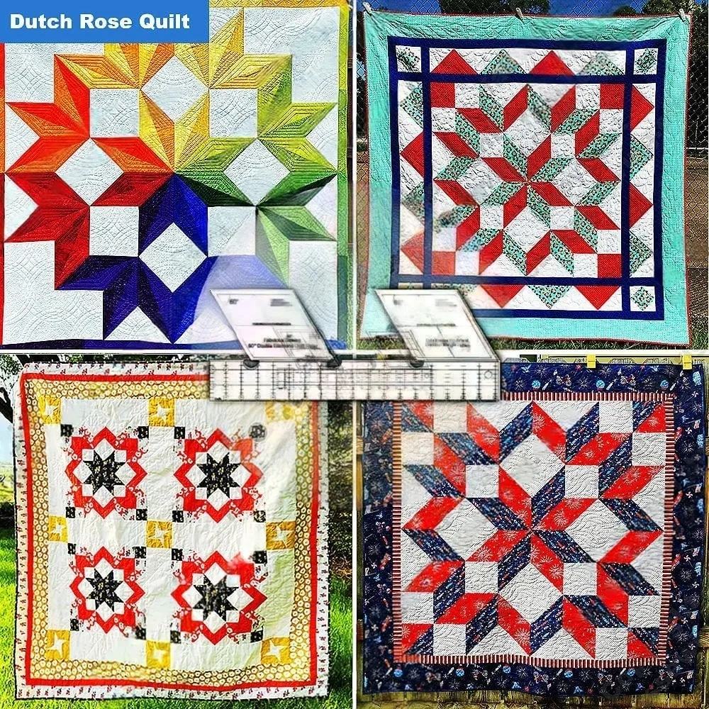 Fabulous Sewing 60 Degree Double Diamond Quilt Ruler - Image 3