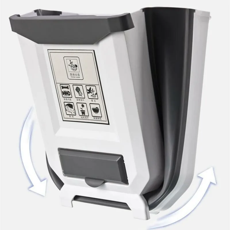 Kitchen Cabinet Foldable Trash Can - Image 4