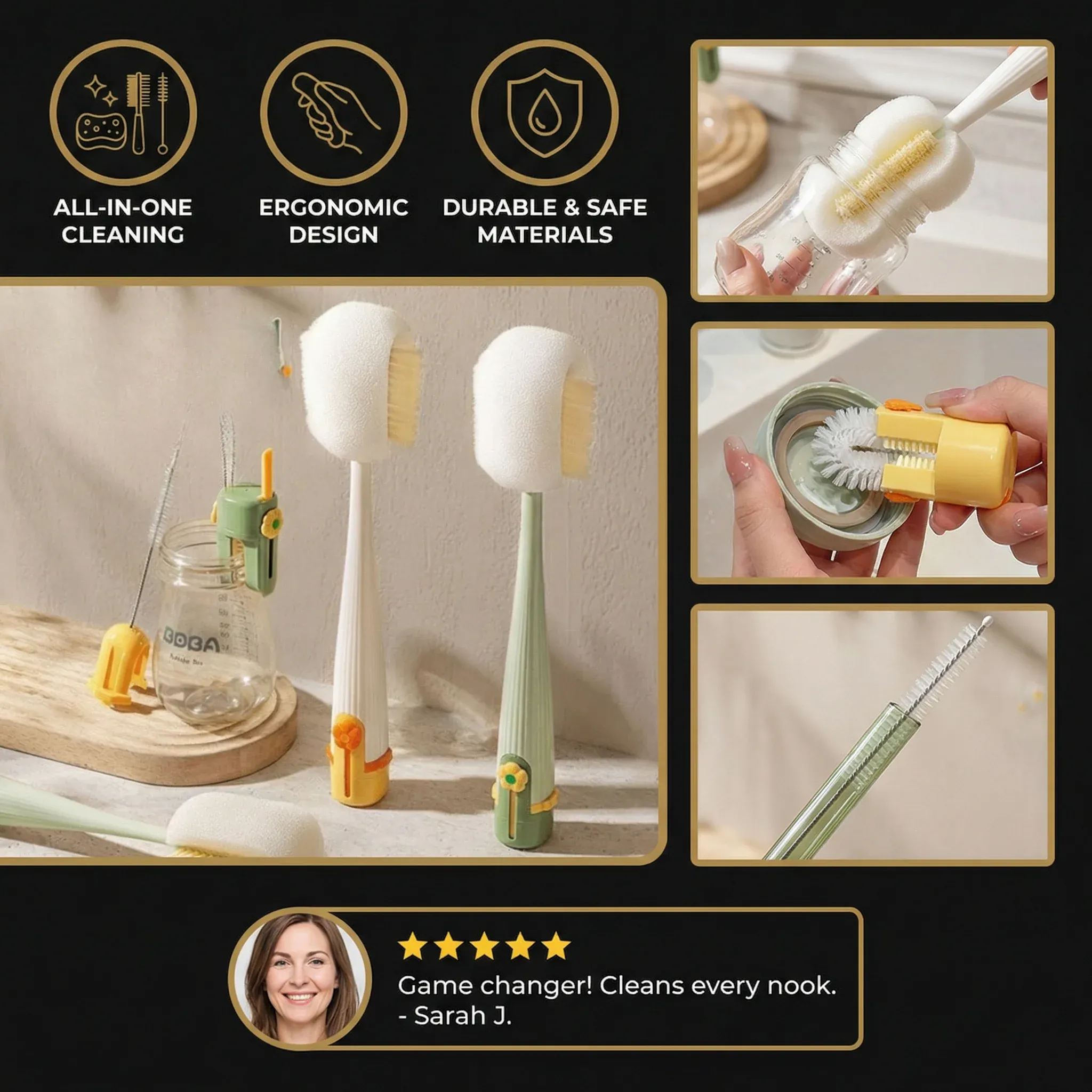 5-in-1 Bottle & Straw Cleaning Brush - Image 3
