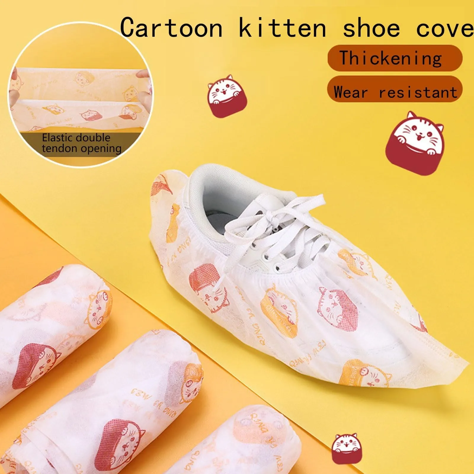 Disposable non-woven anti-slip shoe covers