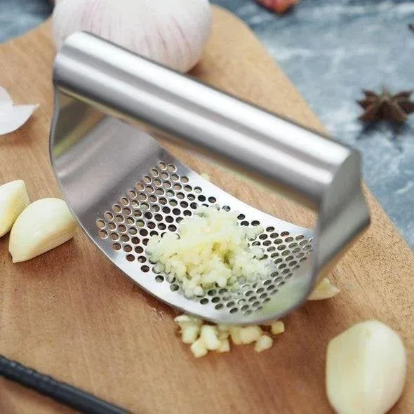 Stainless Steel Garlic Press - Image 8