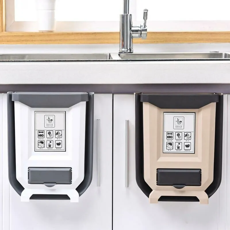 Kitchen Cabinet Foldable Trash Can - Image 3