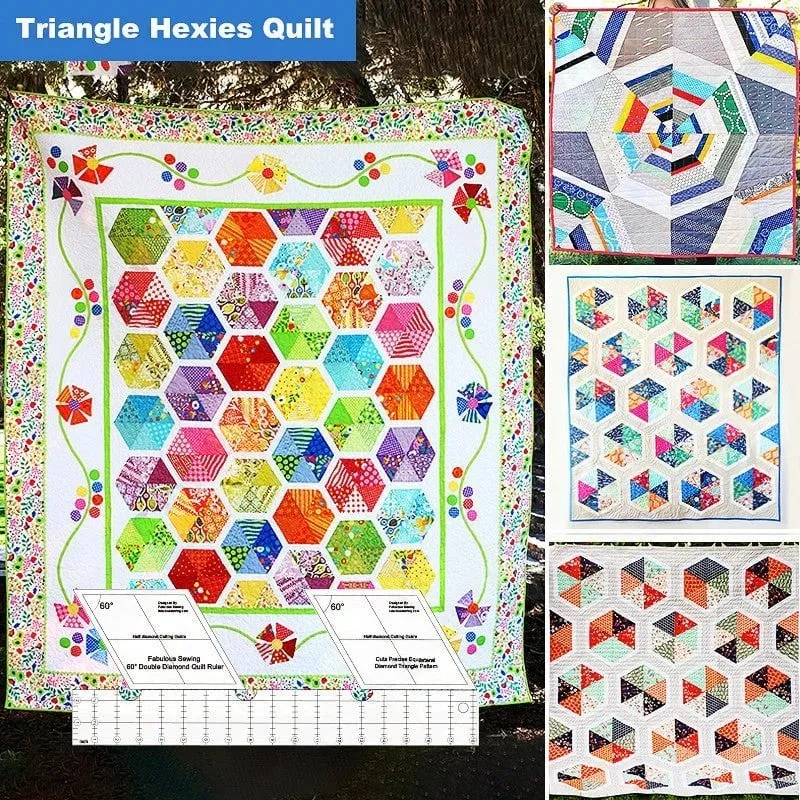 Fabulous Sewing 60 Degree Double Diamond Quilt Ruler - Image 5