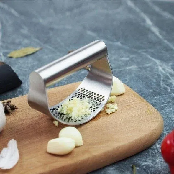 Stainless Steel Garlic Press - Image 4