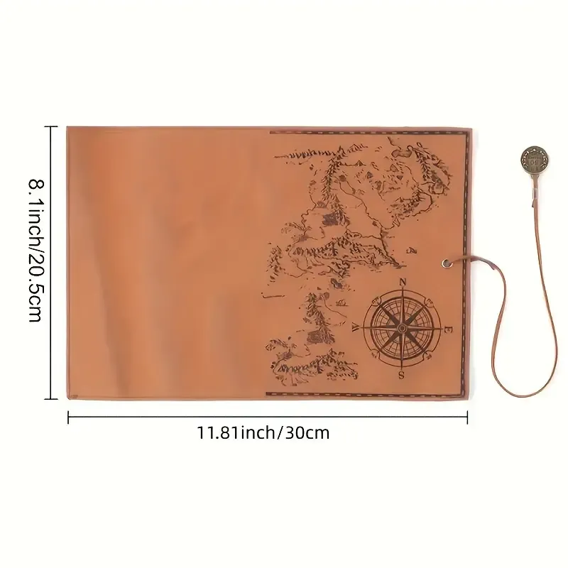 🔥Handmade Cowhide Retro Treasure Map Tool Pouch - Image 10