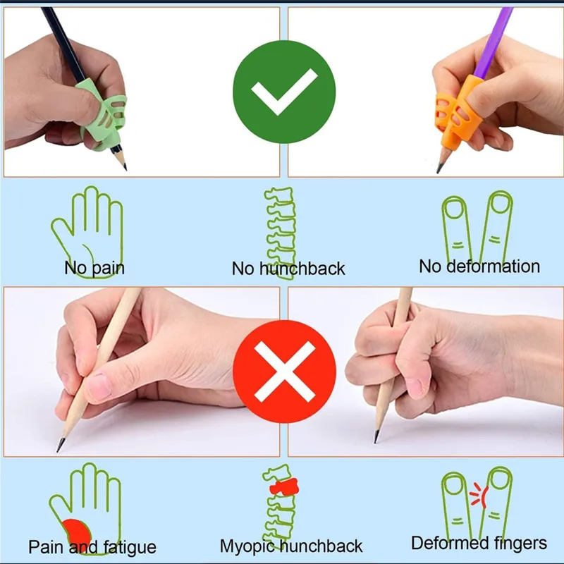 Easy Pencil Grips for Kids Handwriting Training - Image 2
