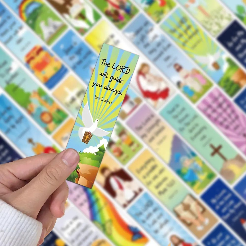 ๐ 30-Pack Bible Verse Cartoon Bookmarks โ Inspire Faith, One Page at a Time - Image 6