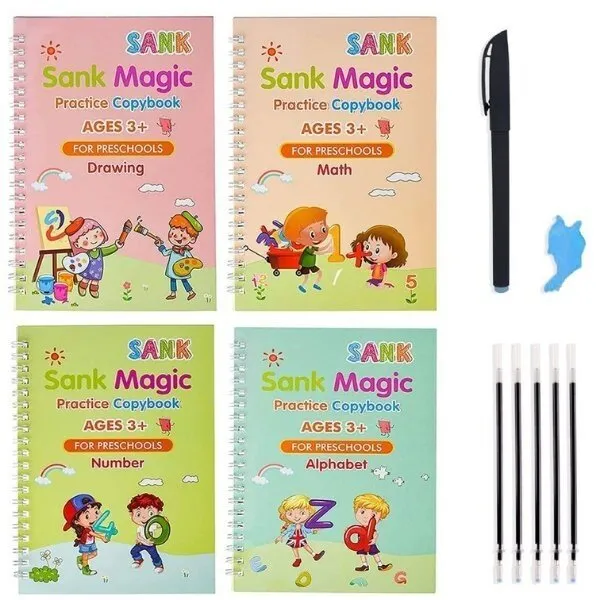 🔥Permanent magic Practice Copybook (4 Pack) + Magic Pen - Image 11