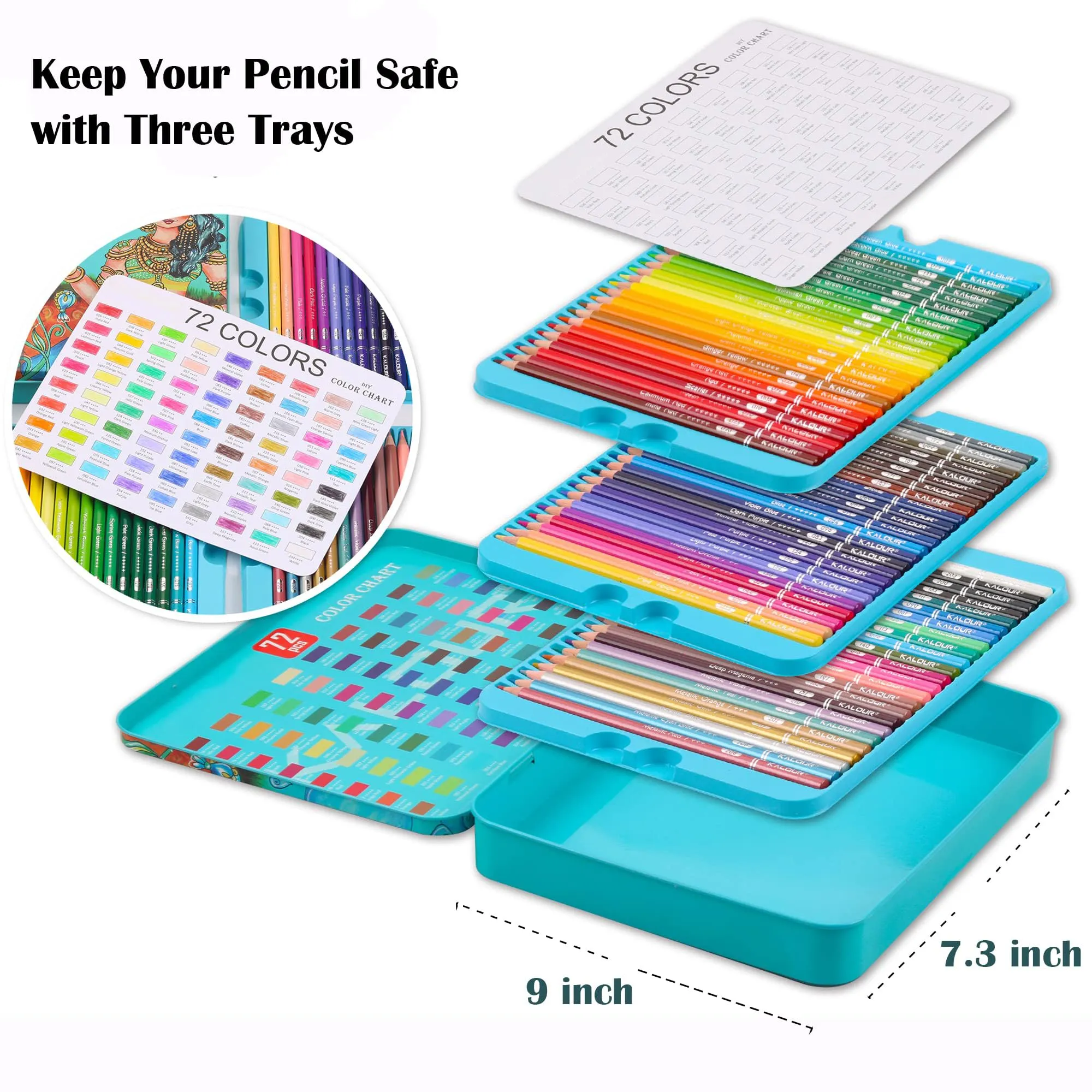 🎨72 Colors Premium Colored Pencils Set - Image 3