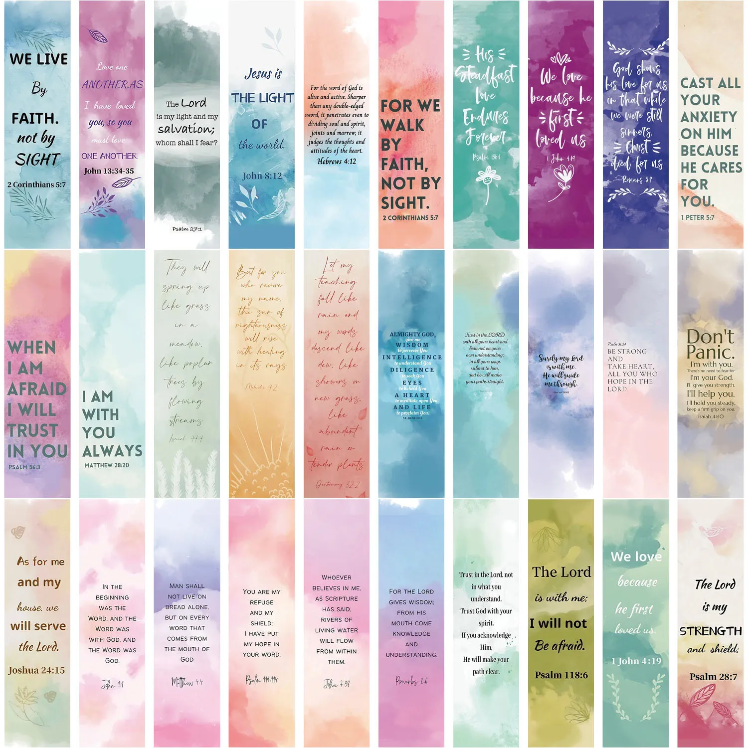 ๐ 30-Pack Bible Verse Cartoon Bookmarks โ Inspire Faith, One Page at a Time - Image 10