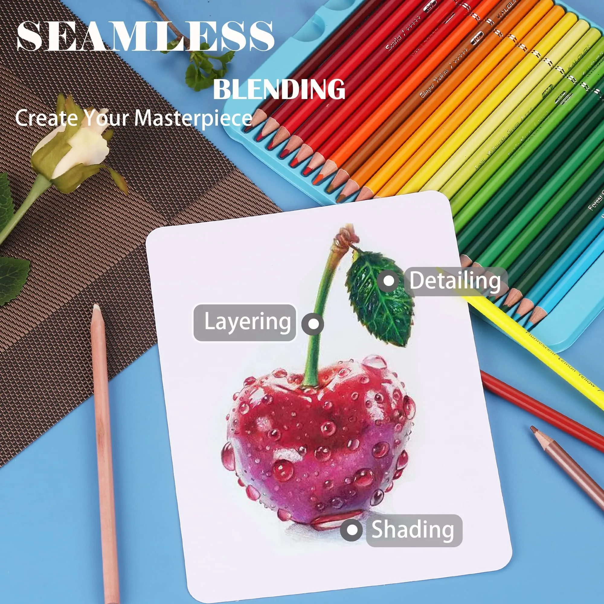 🎨72 Colors Premium Colored Pencils Set - Image 2