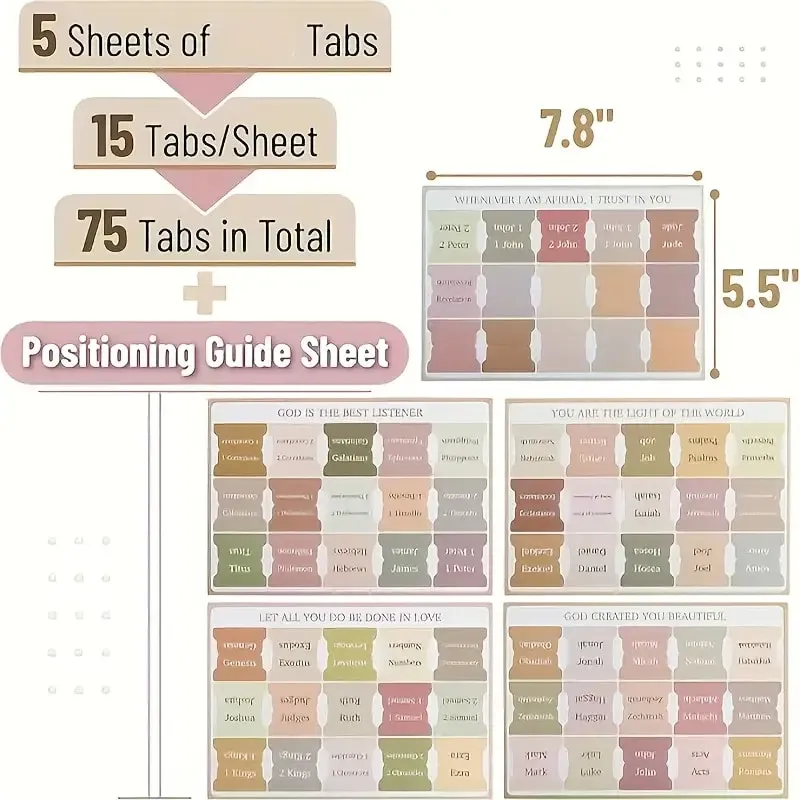 🎁Bible Tab Stickers-Organize and personalize your Bible easily - Image 4