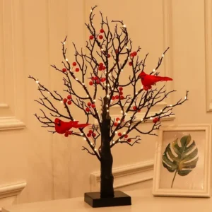 🎄✨ The Cardinal’s Gift: A Tree That Whispers Love Through Light