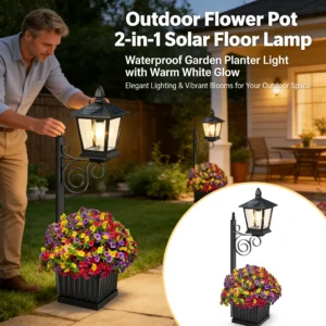 2-in-1 Solar Planter Light: Brighten your patio instantly without messy wires or increasing your electric bill. π‘