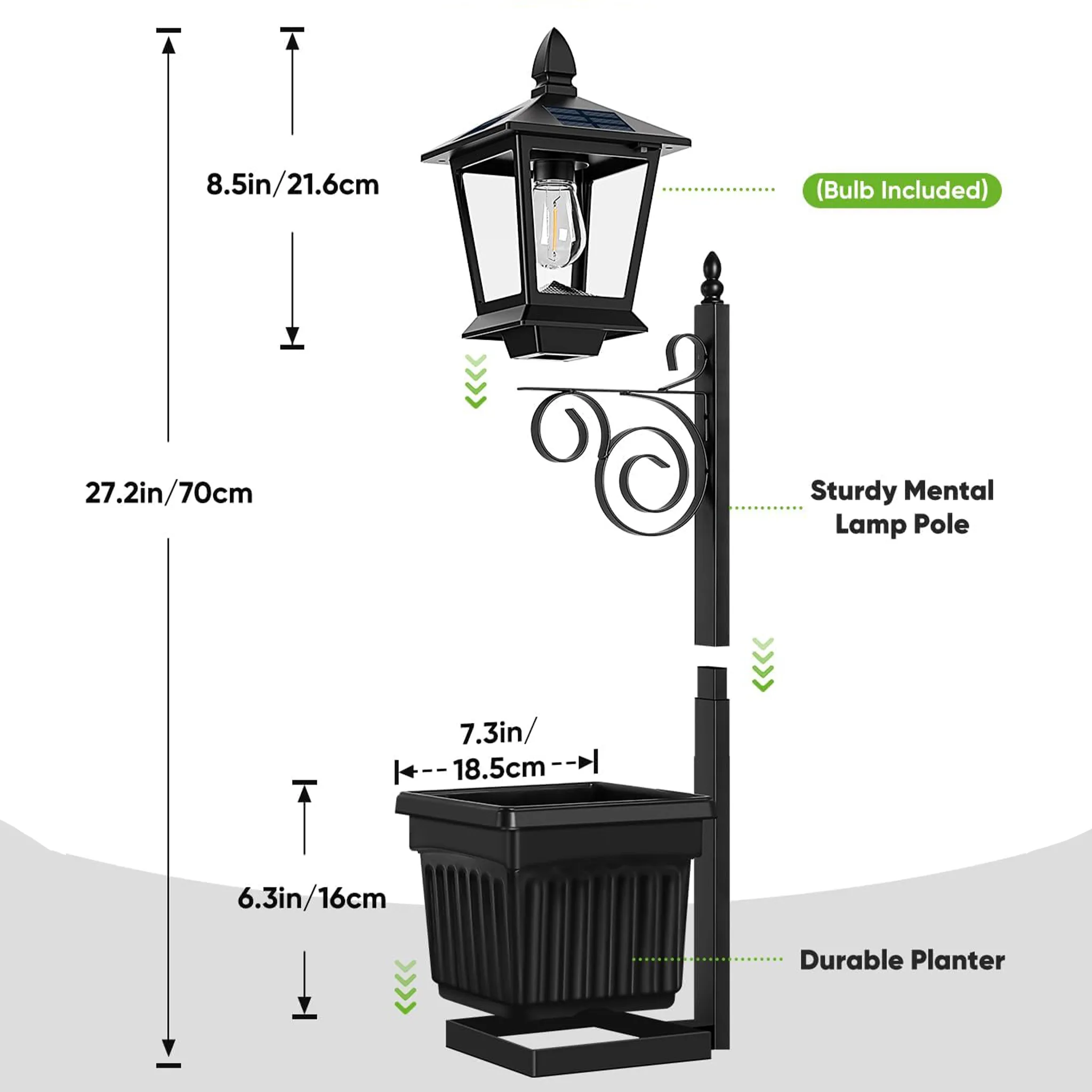 2-in-1 Solar Planter Light: Brighten your patio instantly without messy wires or increasing your electric bill. 💡 - Image 13