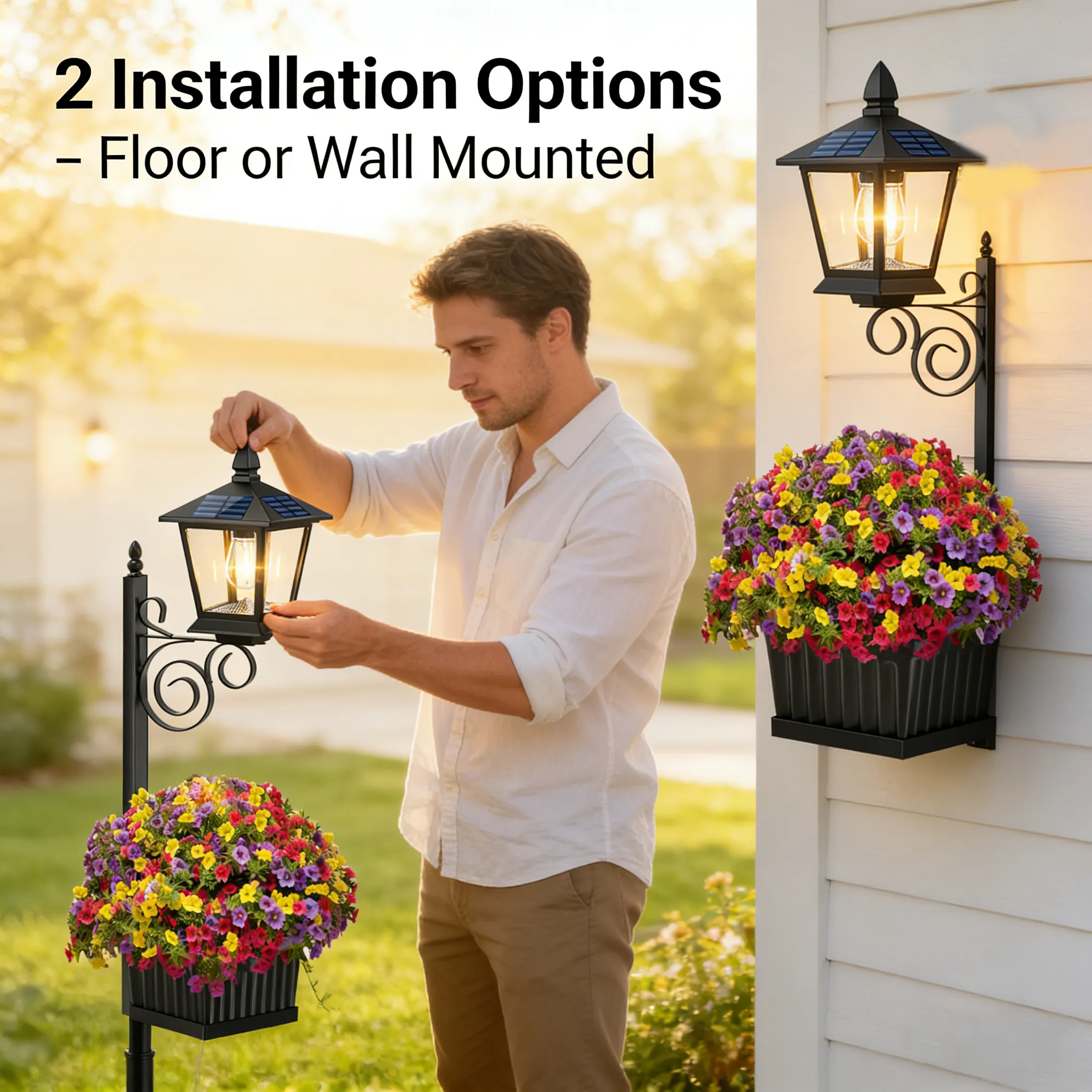 2-in-1 Solar Planter Light: Brighten your patio instantly without messy wires or increasing your electric bill. 💡 - Image 3