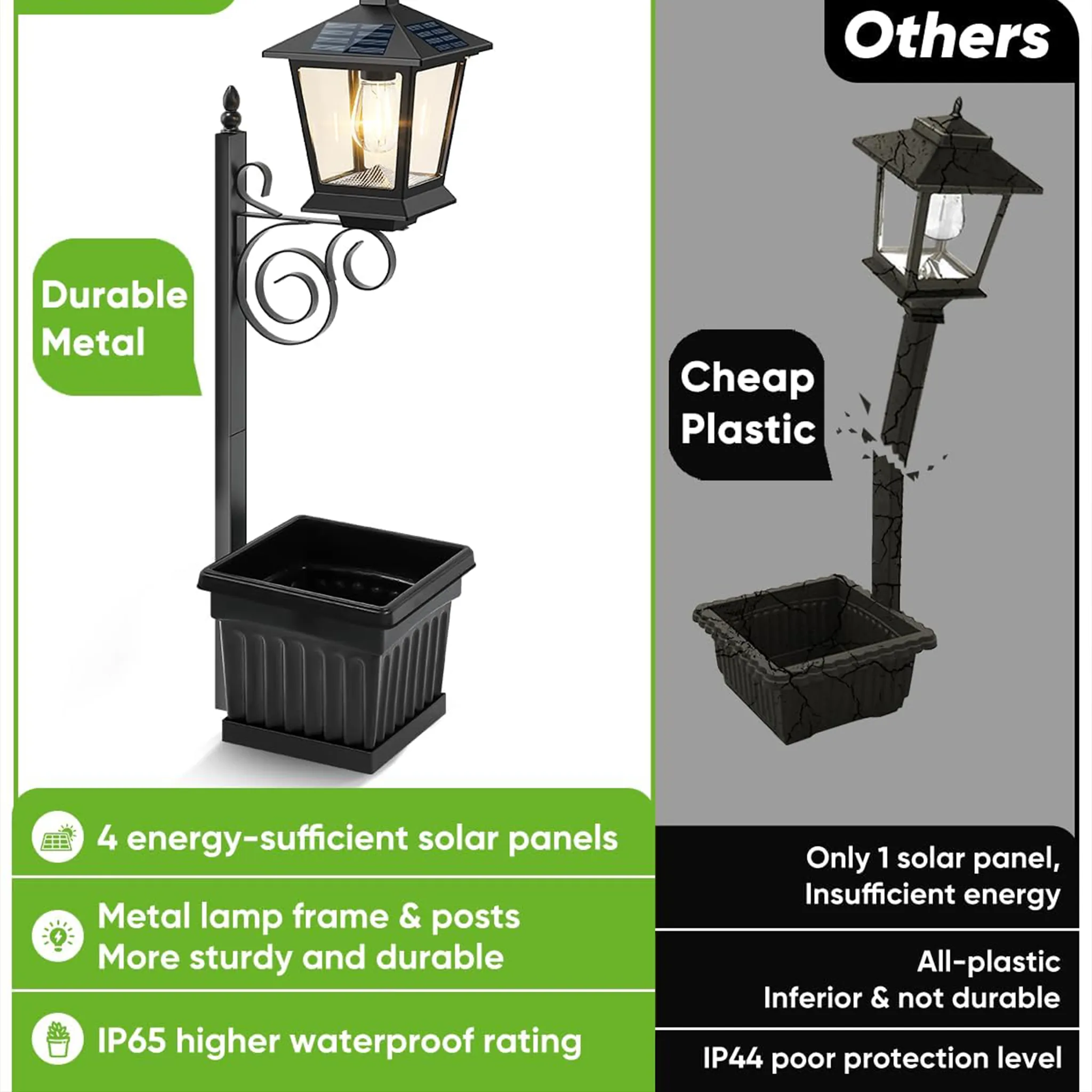 2-in-1 Solar Planter Light: Brighten your patio instantly without messy wires or increasing your electric bill. 💡 - Image 12
