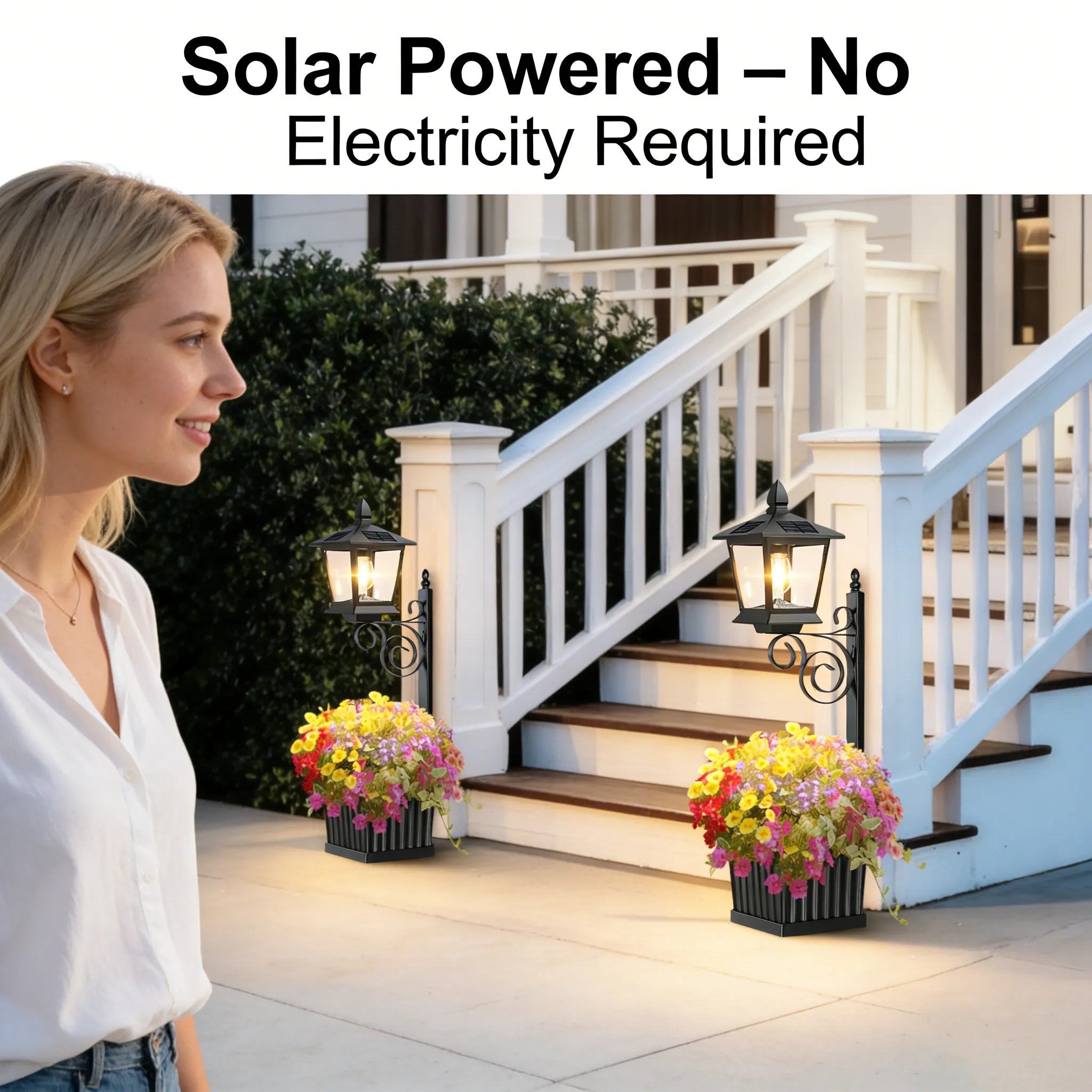 2-in-1 Solar Planter Light: Brighten your patio instantly without messy wires or increasing your electric bill. 💡 - Image 2