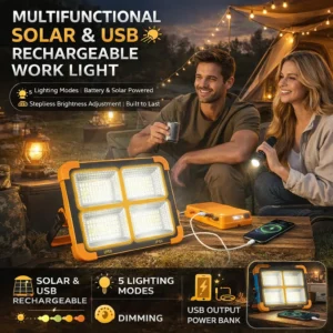 Versatile LED Solar Work Light