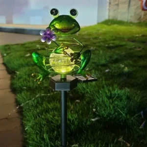 New Frog Spring Solar Led Lawn Light