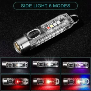 Rechargeable Mini Tactical Keychain Flashlight