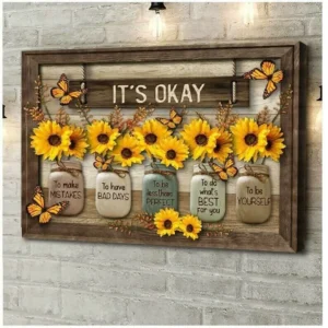 Butterfly Sunflowers Wall Art🌻