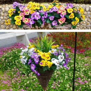 🌸Outdoor Artificial Pansy Flowers💐