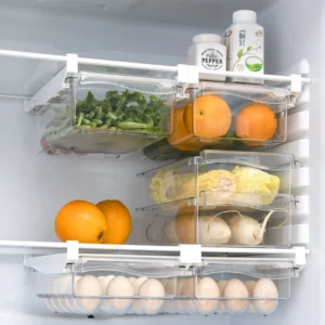 Transparent Refrigerator Under-shelf Drawer Storage Box