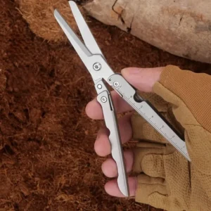 ✂️ 2-in-1 Foldable EDC Scissors with Built-In Ruler