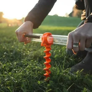 Camping Tent Plastic Screw Shofar Ground Anchors