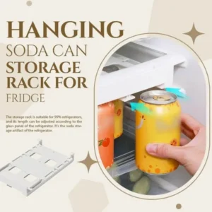 🔥 Hanging Soda Can Storage Rack For Fridge🤩