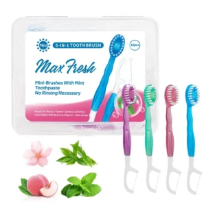 5 in 1 Toothbrush & Floss & Tongue Scraper & Toothpick Set🦷