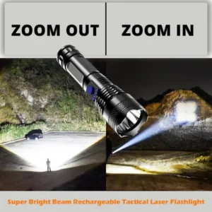 🔥49% OFF-🔥🏠LED Rechargeable Tactical Laser Flashlight