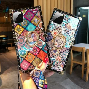 High Quality Bohemian Lanyard Ring Phone Case
