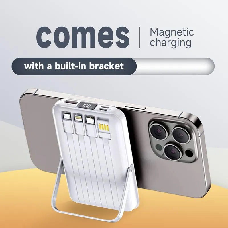 Product Introduction of Magnetic Wireless Power Bank 10000mAh Magsafe Powerbank Fast Chargrs Phone External Battery Accessories Charging Mobile Charger Digital Portable 3
