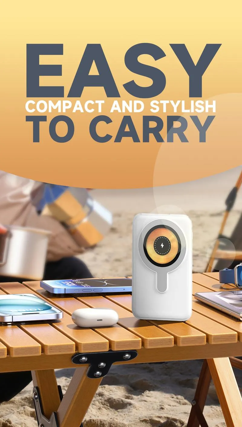 Product Introduction of Magnetic Wireless Power Bank 10000mAh Magsafe Powerbank Fast Chargrs Phone External Battery Accessories Charging Mobile Charger Digital Portable 7