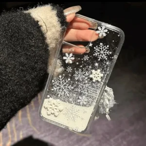 Ins winter snowflake runnable phone case