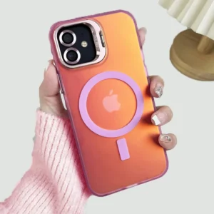 Colorful Magnetic Self-Lens Holder Phone Case
