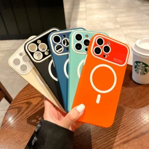 Liquid Silicone Large Window 2-in-1 Magnetic Security Case
