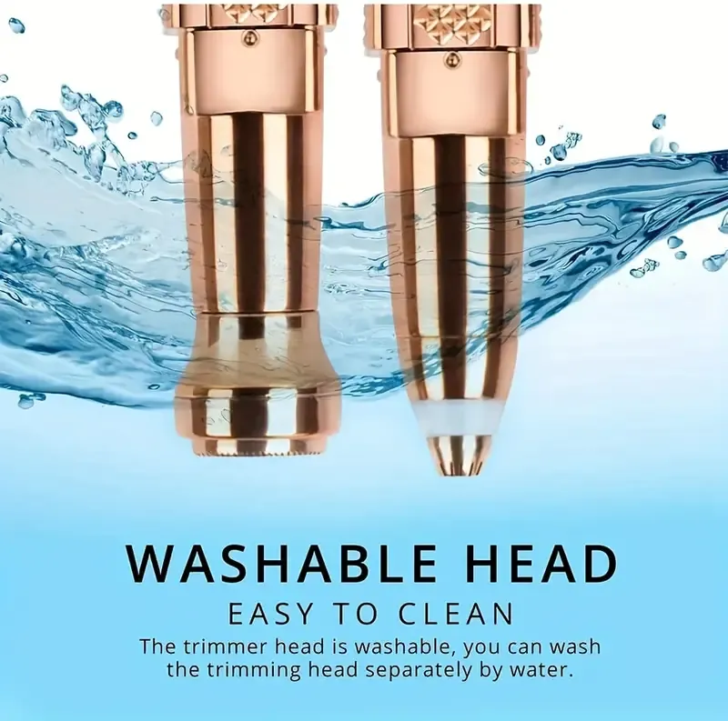 4 in 1 facial electric shaver for women full body epilator rechargeable eyebrow nose bikini hair trimmer details 4