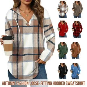 Hot Sale 49% OFF🍂Loose-fitting hooded sweatshirt