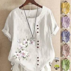 🌹Floral Cotton Linen Shirt🌹