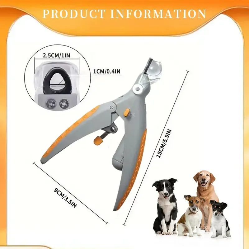🏆 50K+ SOLD! – Almost Gone🔥🎁LED Light Pet Nail Clippers - 5X Magnification - Image 3