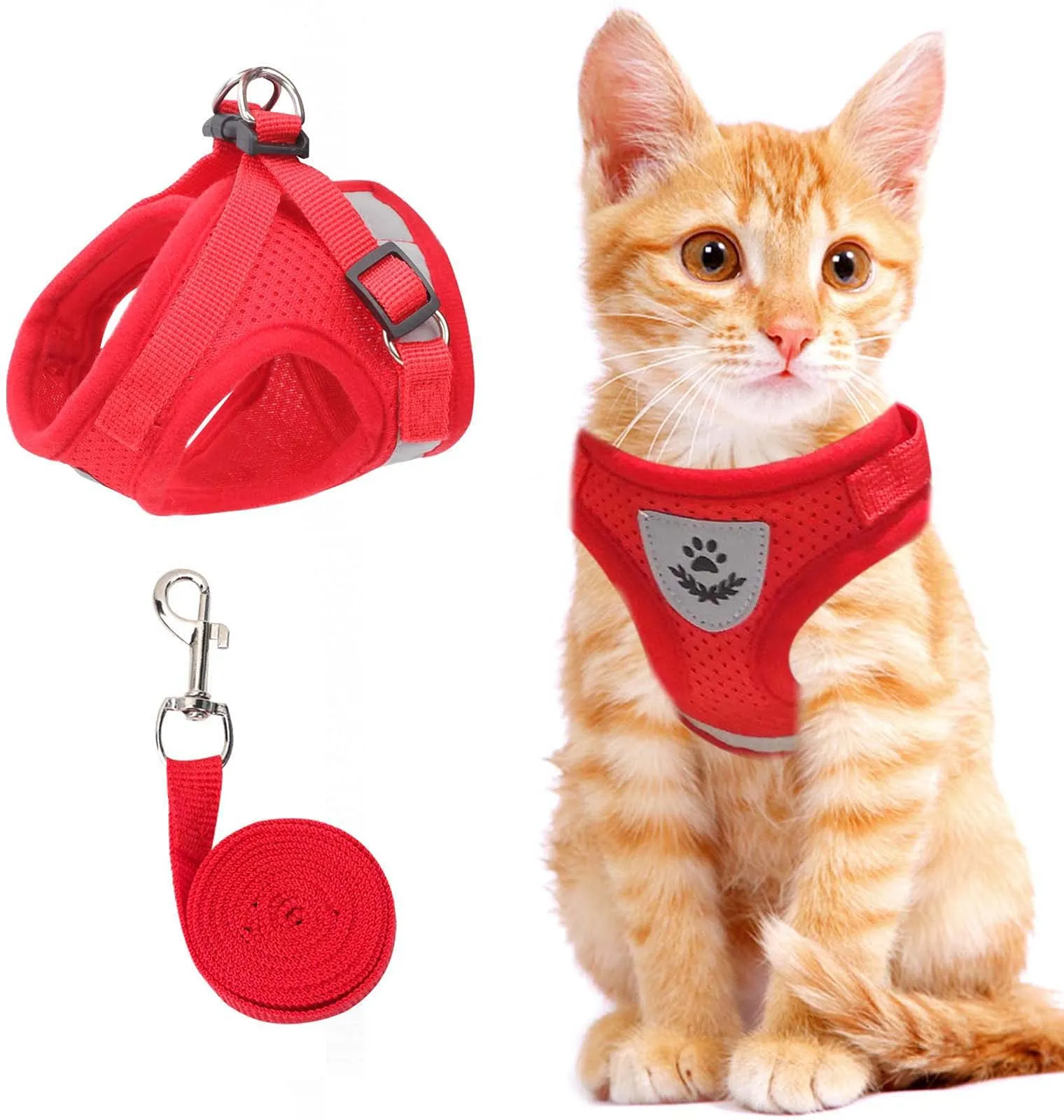 Adjustable Breathable Luminous Purrfect Feline Freedom Harness - Image 11