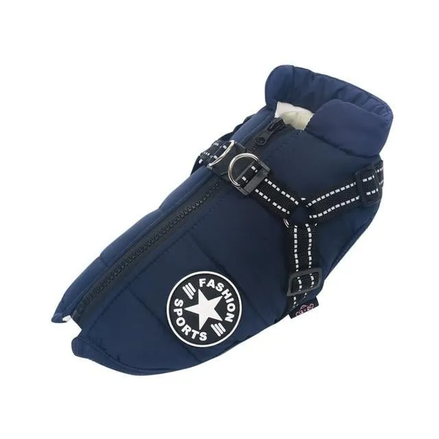 🎅Waterproof Winter Dog Jacket with Built-in Harness - Image 15