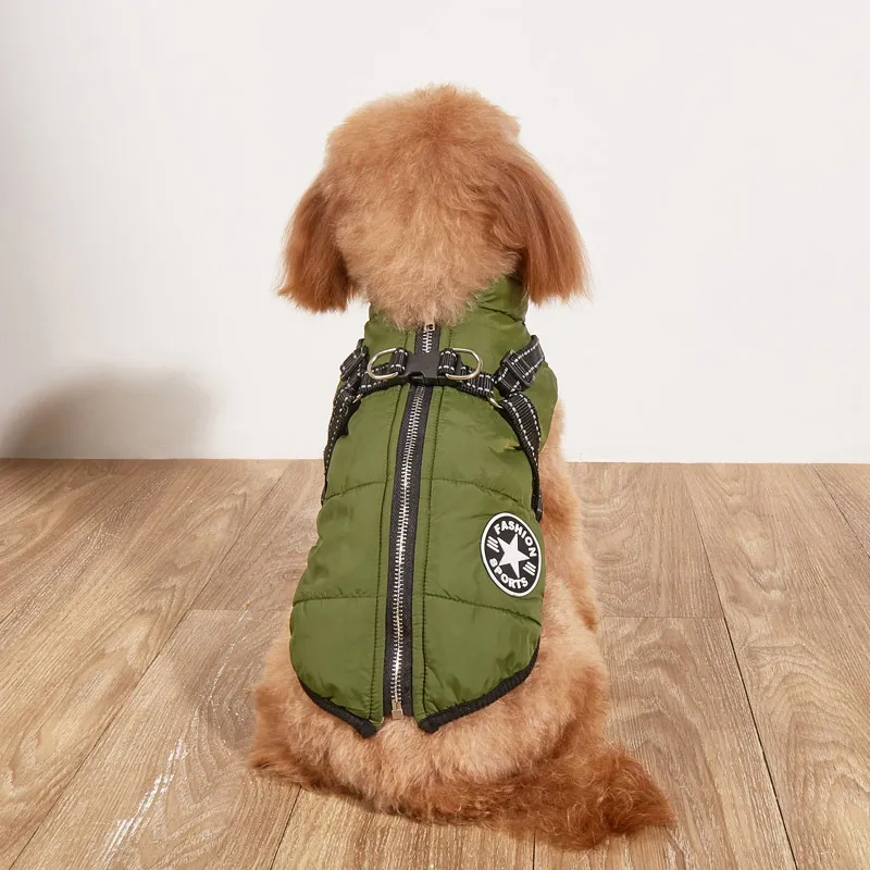🎅Waterproof Winter Dog Jacket with Built-in Harness - Image 21
